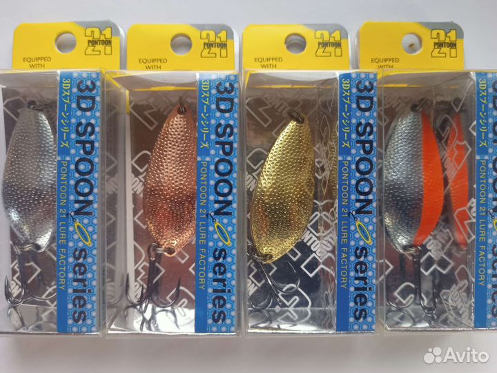 Блесны pontoon 21 Sampliora 3D 18 гр набор 4шт