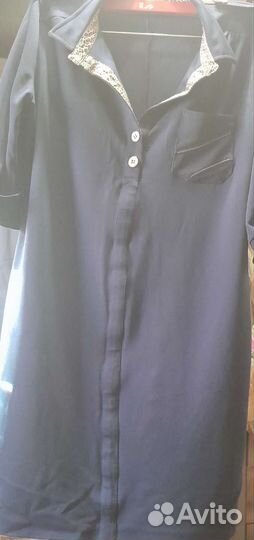 Платье рубашка 46