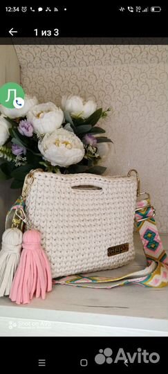 Вязанные сумки на заказ