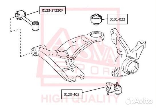 Сайлентблок toyota avensis