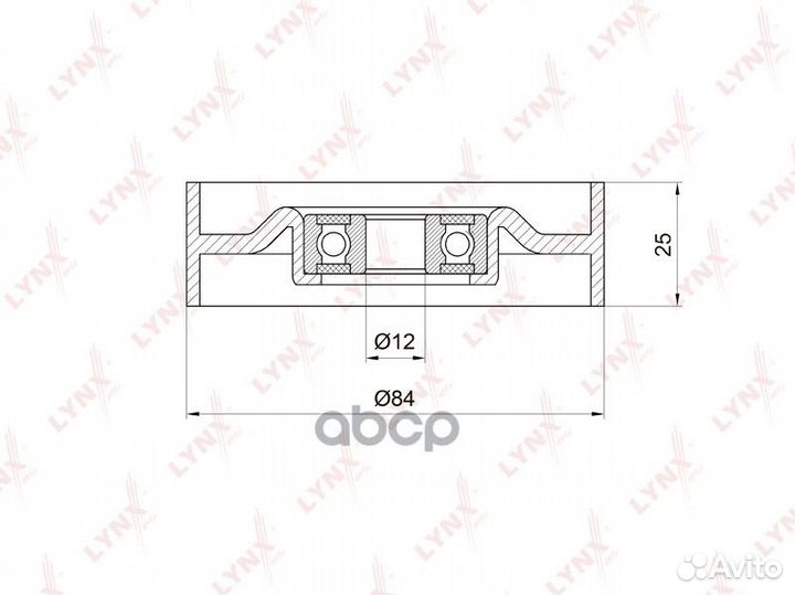 Ролик ремня приводного nissan almera/primera 1
