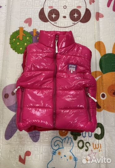 Жилетка для девочки теплая 98