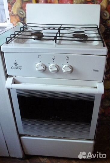 Газовая плита 2 конфорки с духовной