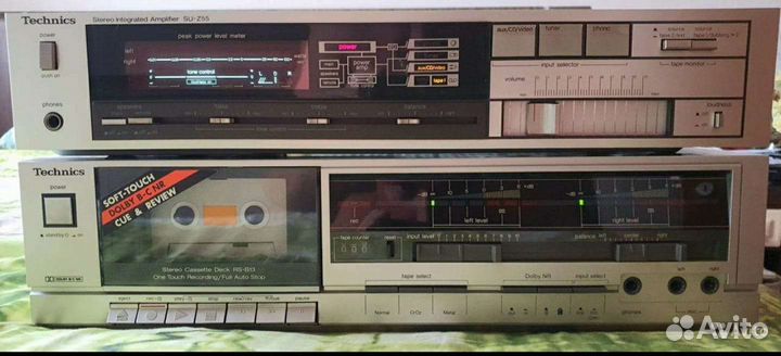 Аудиосистема Technics, усилитель и кассетная дека