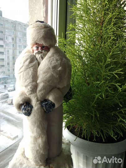 Дед Мороз СССР 50-60х годов из ваты