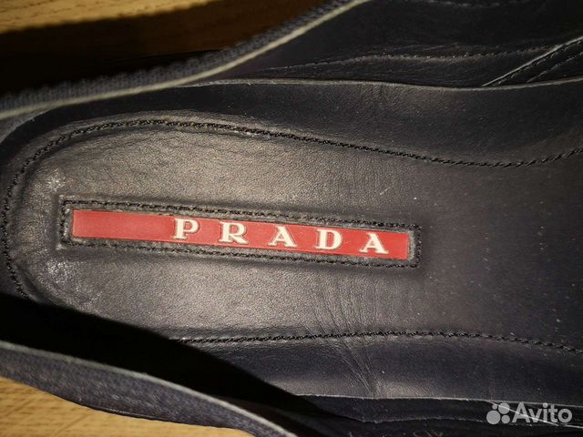 Слипоны Prada 8 размер. Оригинал