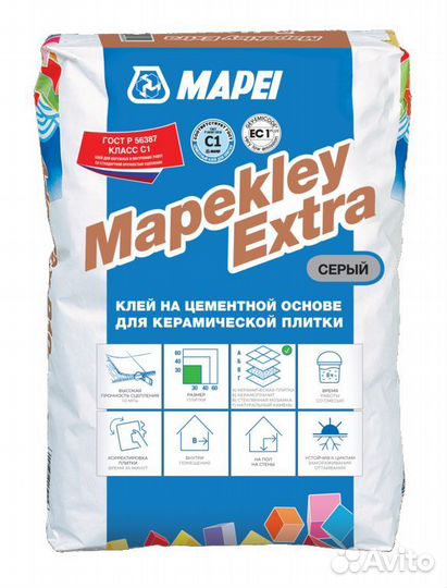 Влагостойкий клей для плитки