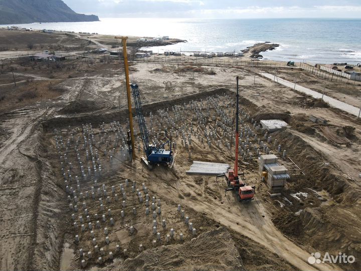 Забивка свай Сваебой Сваи забивные