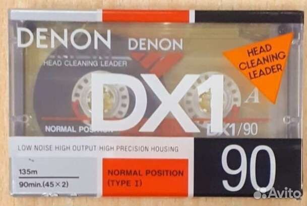 Аудиокассета новая запечатанная Denon DX1/90 Japan