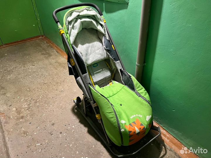 Санки коляска nika