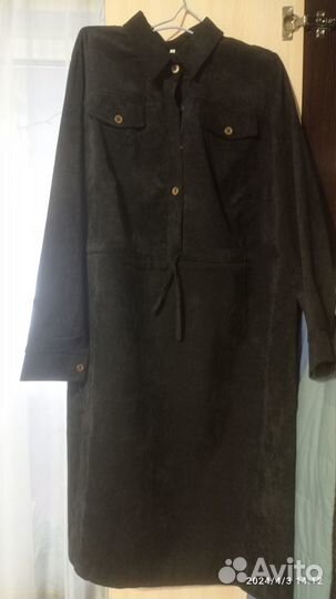 Продам платье микровельвет 56 р качество хорошее