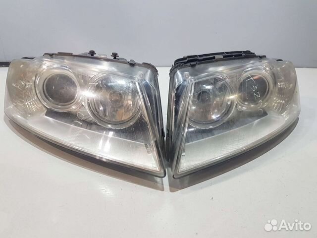Комплект передних фар рестайлинг ауди а8 audi a8