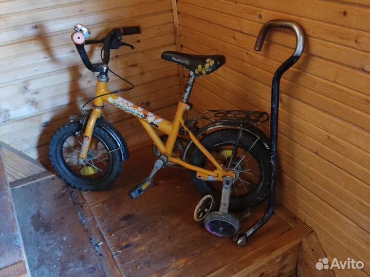 Велосипед детский novatrack stern 12 с ручкой