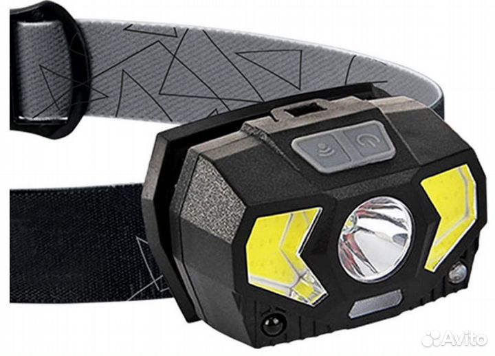 Фонарь налобный 3Вт хре LED 2х2Вт сов красн. свето