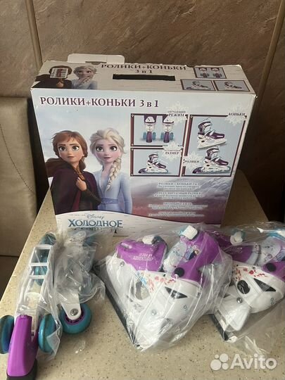 Коньки и ролики 3 в 1 с 27 по 30