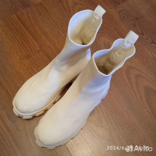 Женские тканевые летние ботильоны