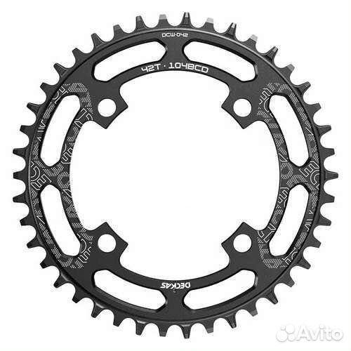 Передняя звезда 104bcd deckas 42 зуба черная