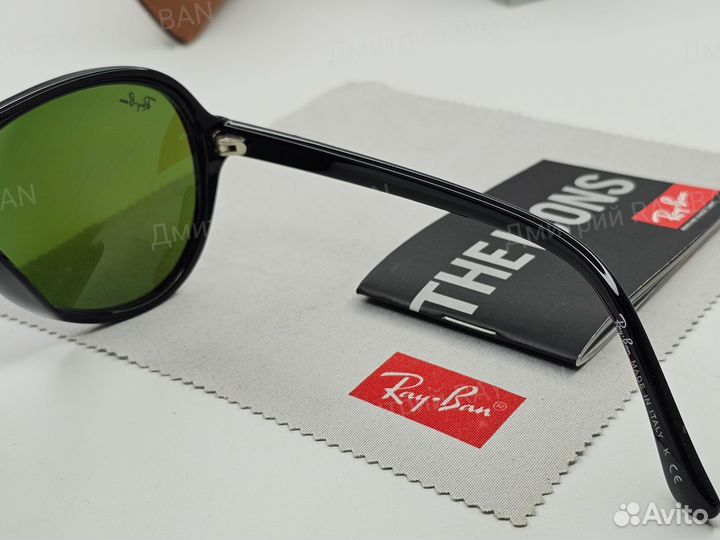 Очки Ray Ban Cats 4125 Синее Зеркальное Стекло