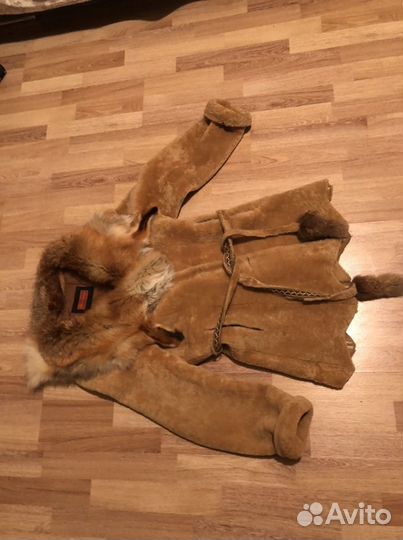 Полушубок натуральная лиса 48 размер