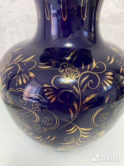 Ваза фарфоровая позолота СССР 22см