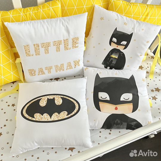 Бортики подушки в кроватку (новые )