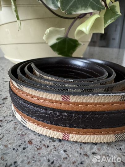 Ремень кожаный burberry женский