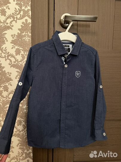 Рубашка джинсовая 98-104 см