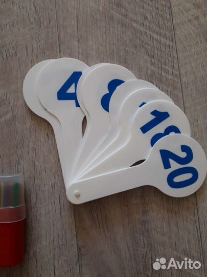 Касса веер цифры буквы счетные палочки