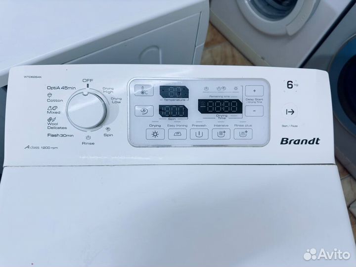 Вертикальная стиральная машина Brandt с сушкой