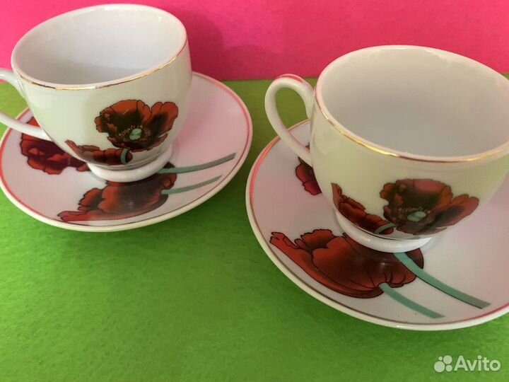 Чашка с блюдцем кофейная