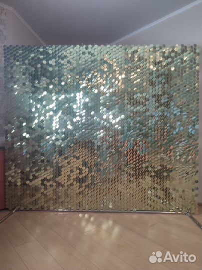 Пайетки/блестящая фотозона