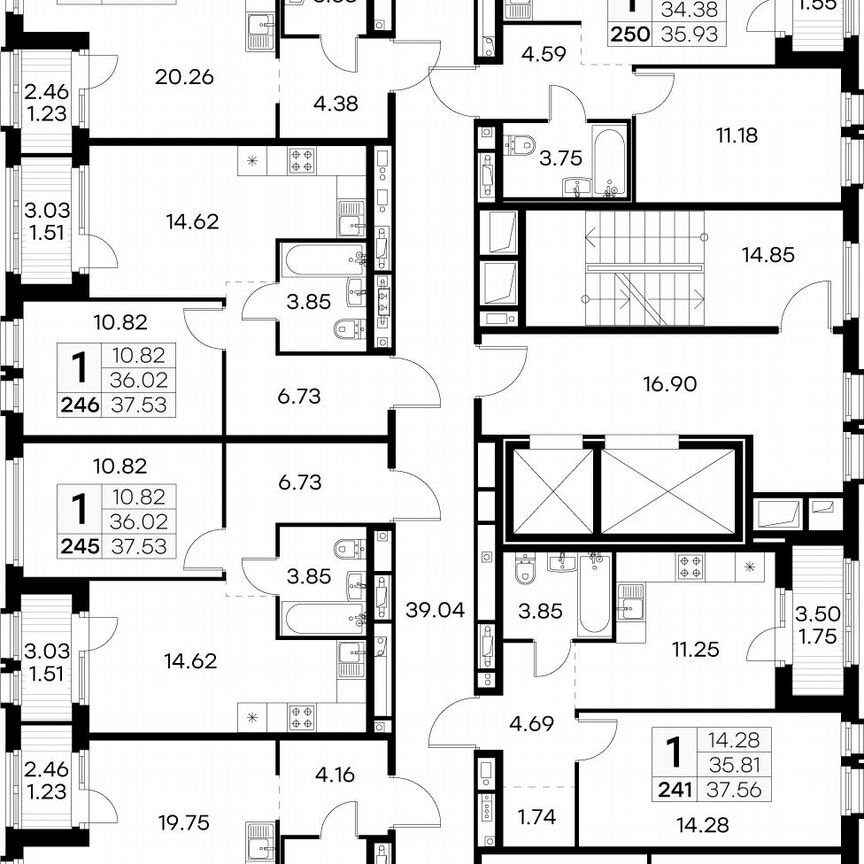 1-к. квартира, 37,5 м², 12/15 эт.