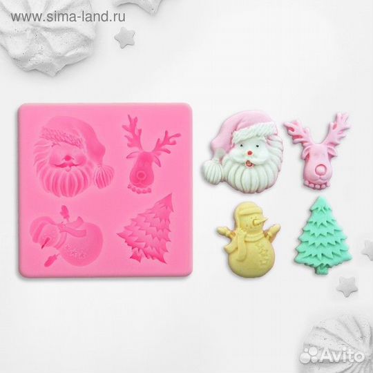 Молд «Новогодний антураж», 7,57,2 см