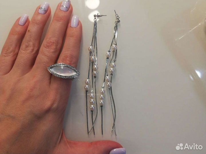 Серьги и кольцо