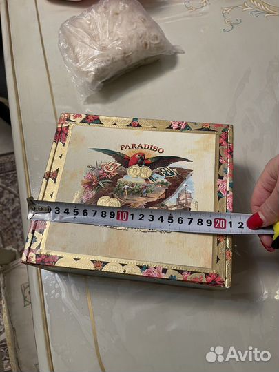 Новая коробка из под сигар из натурального дерева