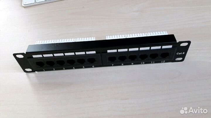 Патч панель 12 портов. Новая