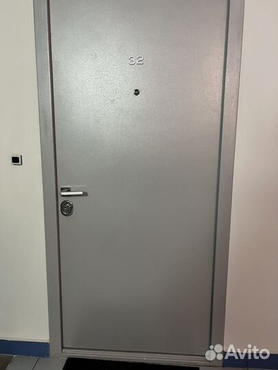 Дверь входная металлическая от застройщика