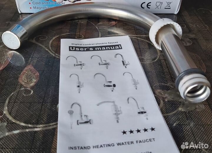 Кран водонагреватель проточный дисплей новый