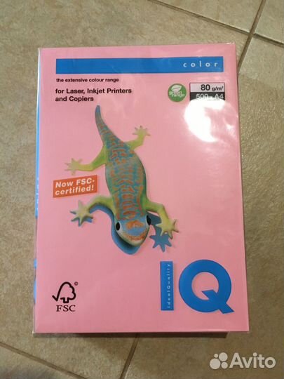 Офисная бумага А4 IQ белая и цветная
