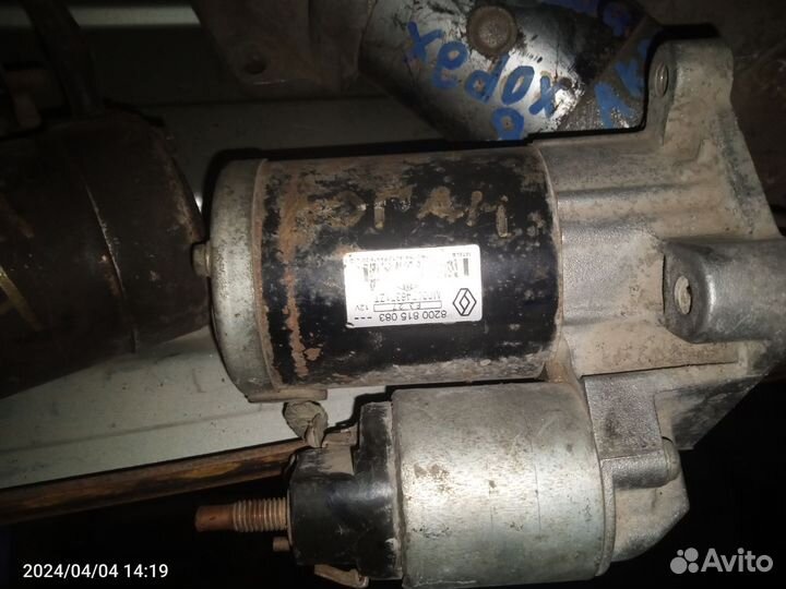 Стартер renault logan