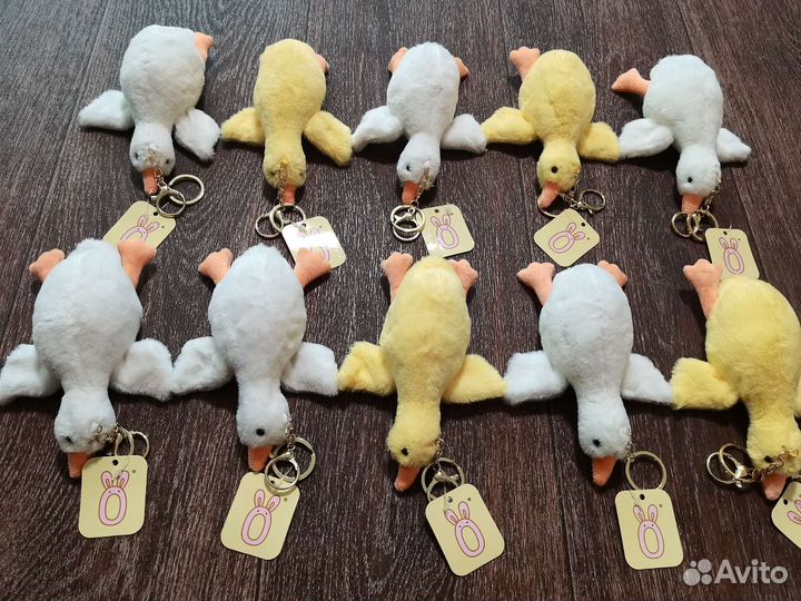 Брелок гусь утка на ключи мягкая игрушка