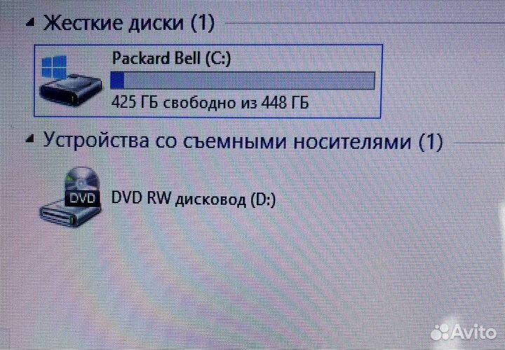 Ноутбук acer Packard bell