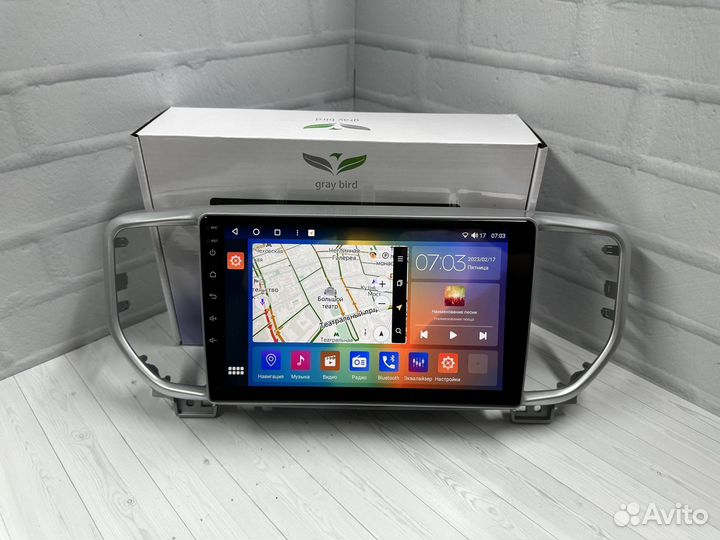 Магнитола андроид GrayBird Kia Sportage 4 18+ 3/32