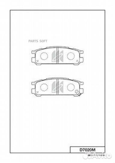 Kashiyama D7020M D7020M-01 342 02Y07-7020M колодки
