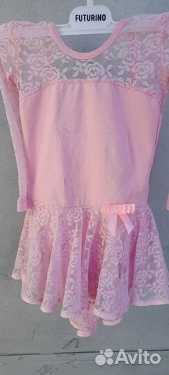 Купальник гимнастический розовый 104-110 рост