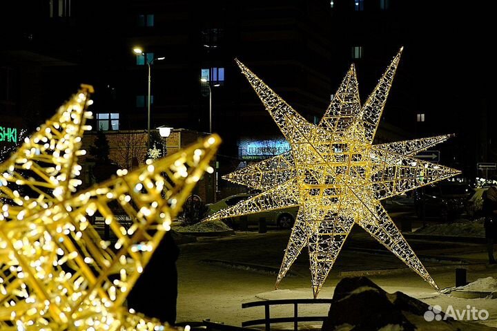 Светодиодные фигуры снеговик