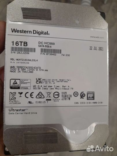 Гарантия Жесткие диски hdd 10 tb WD Gold SATA 3