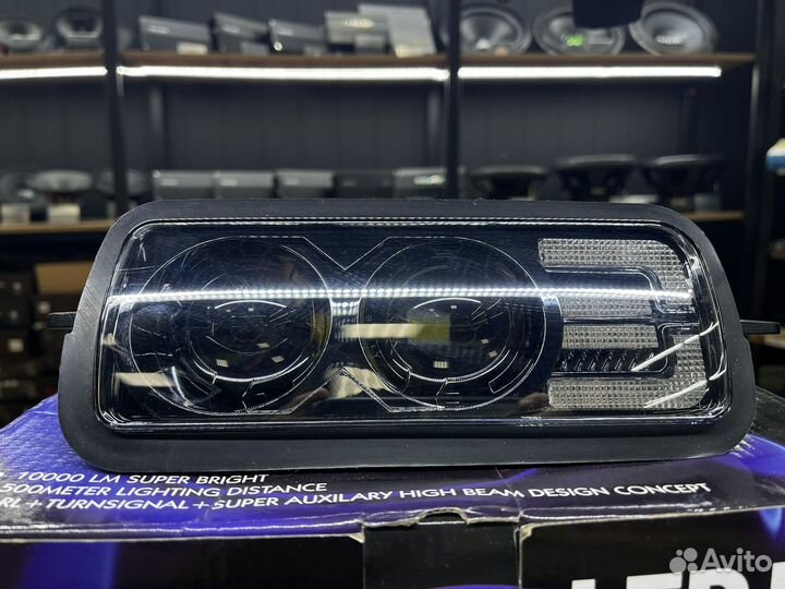 Led надфарники Niva 2 линзы