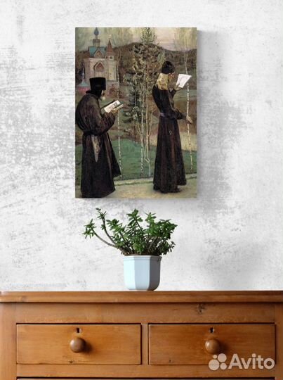 Репродукция Михаил Нестеров - Под Благовест / холс