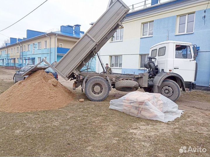 Песок карьерный с доставкой